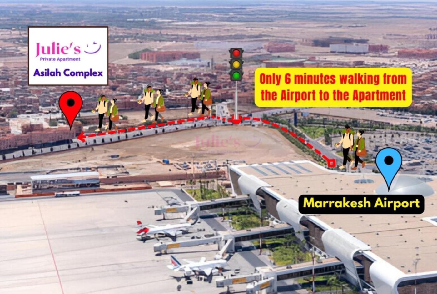 Julie Airport Marrakech Apartments Marrakesh Bagian luar foto